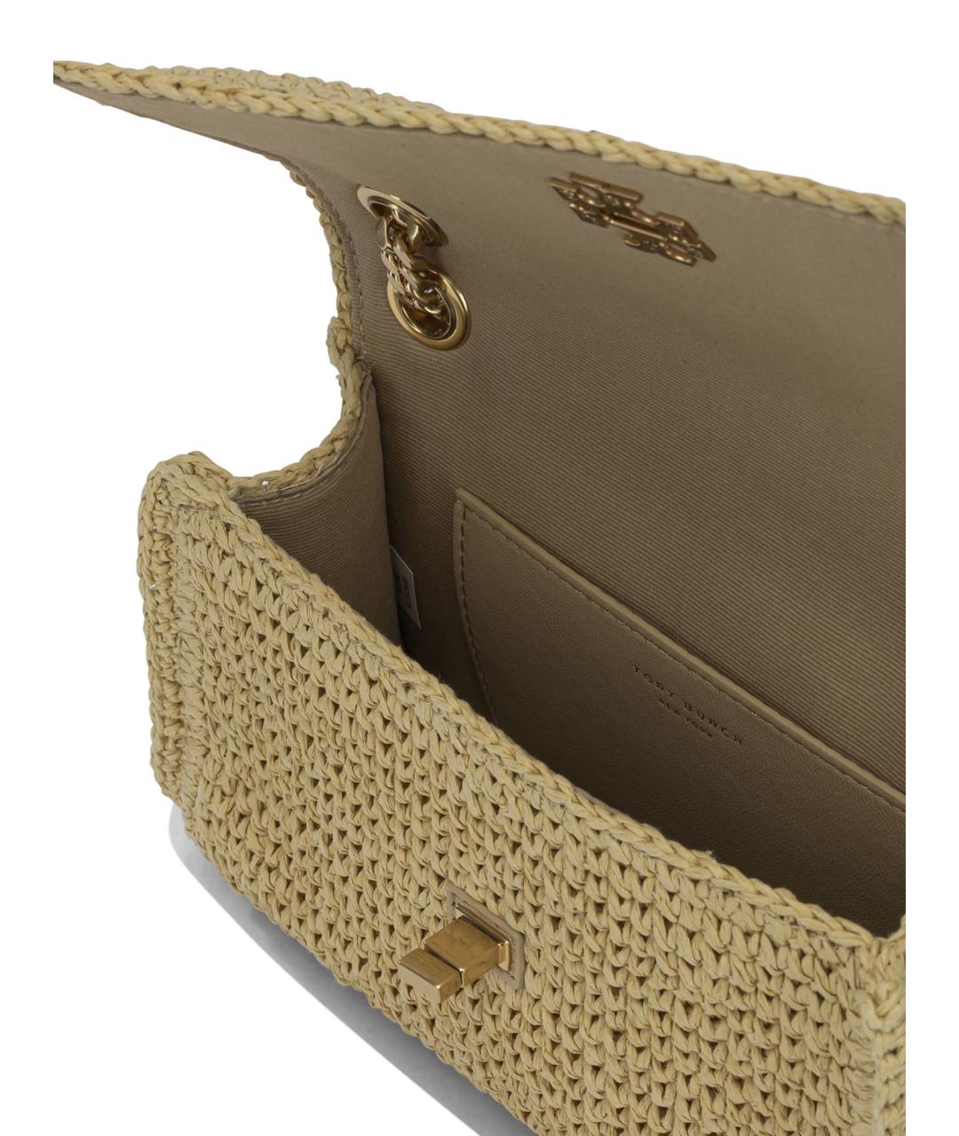 TORY BURCH Бежевая пелетеная сумка через плечо, фото 5