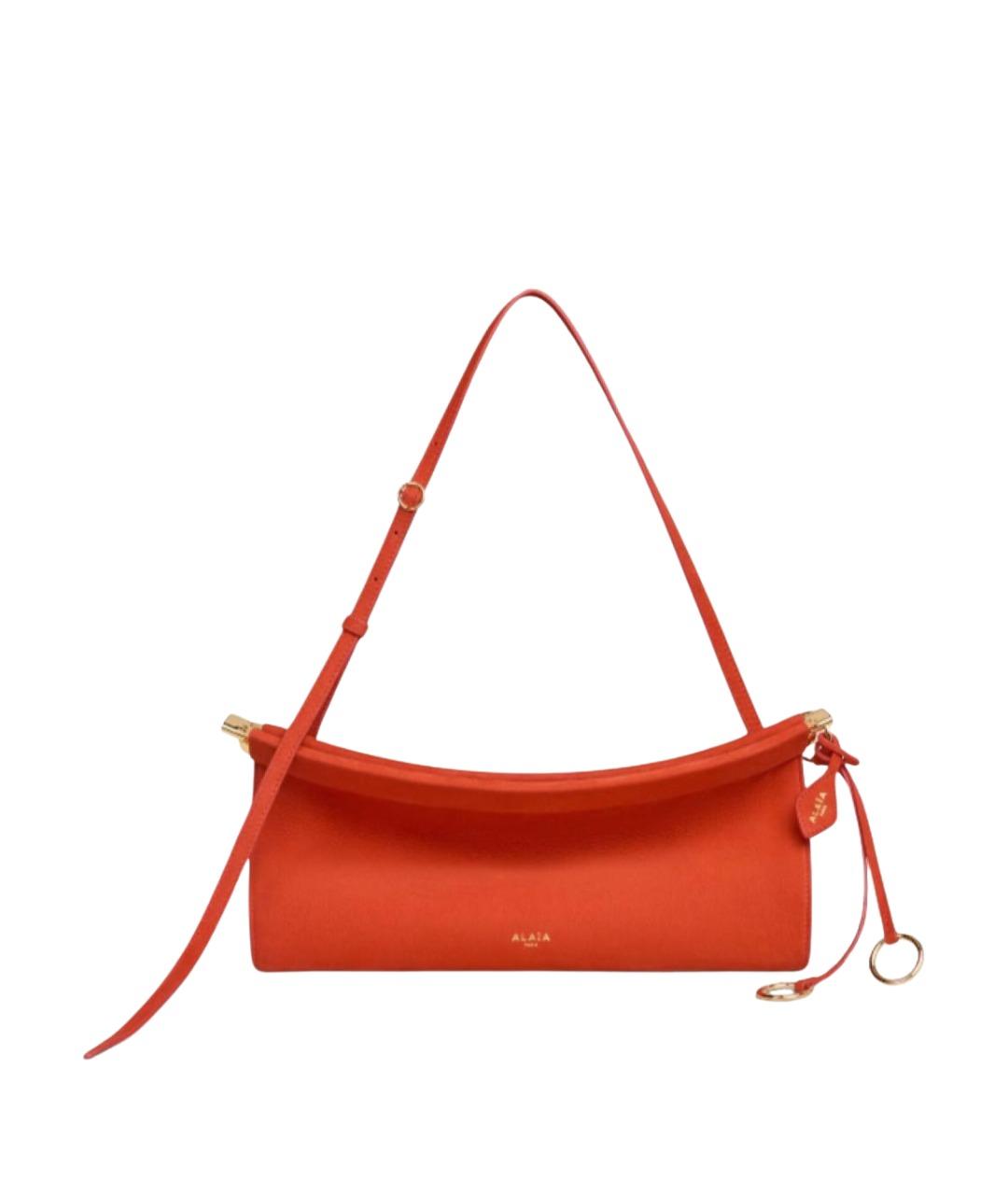ALAIA Оранжевая кожаная сумка через плечо, фото 1