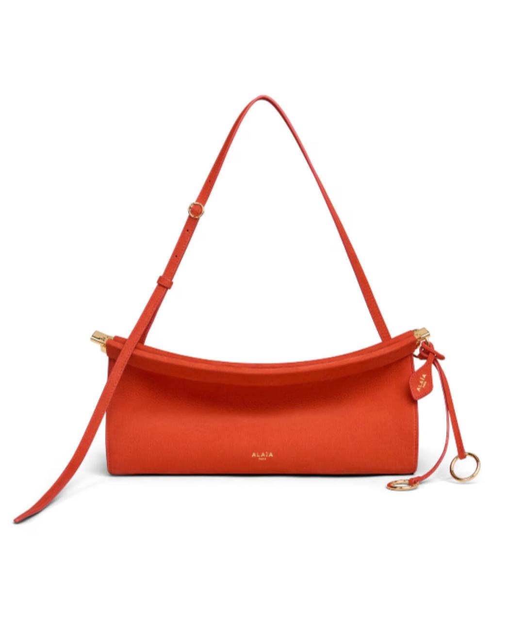 ALAIA Оранжевая кожаная сумка через плечо, фото 4