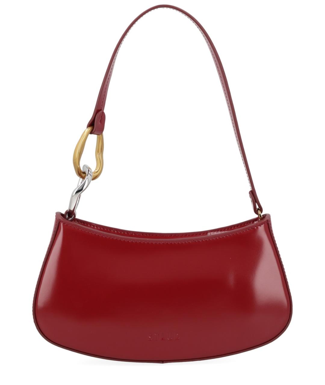 STAUD Красная кожаная сумка через плечо, фото 1