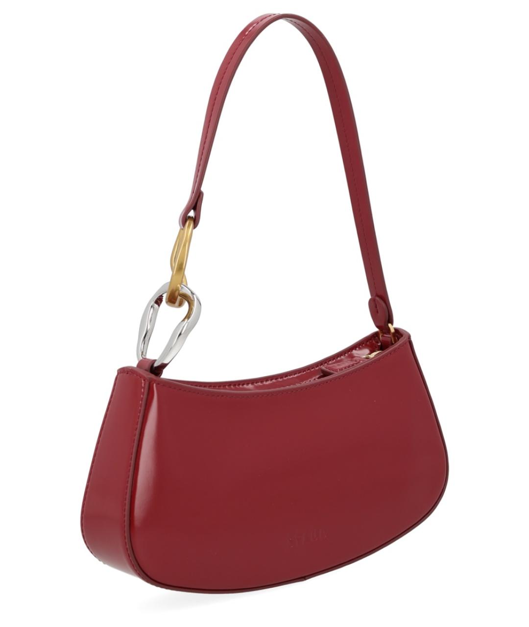 STAUD Красная кожаная сумка через плечо, фото 3