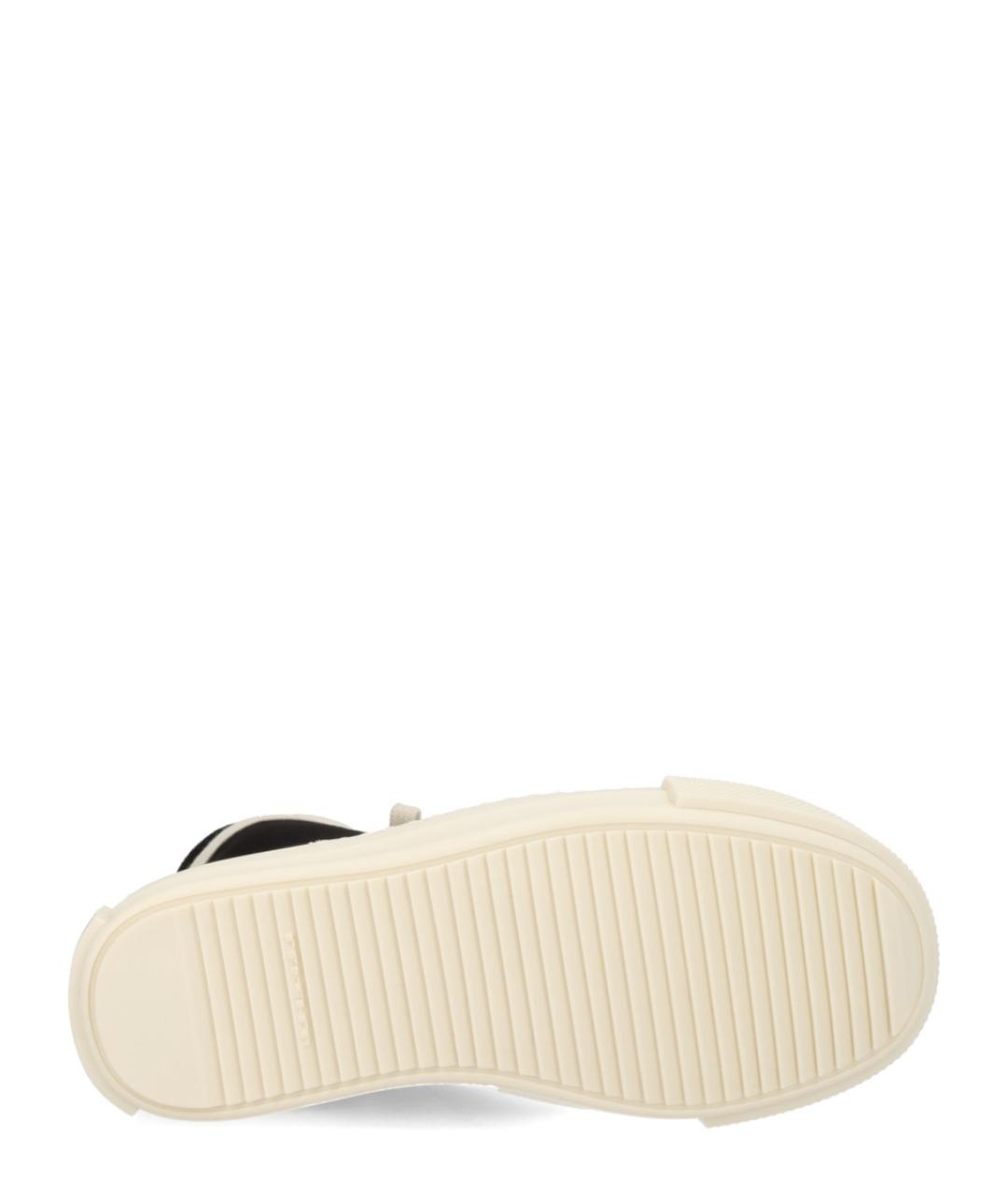 RICK OWENS DRKSHDW Черные текстильные кеды, фото 5