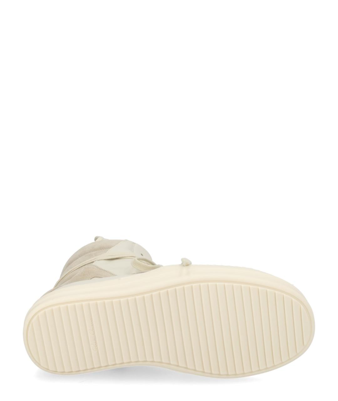 RICK OWENS Белые кожаные кроссовки, фото 5