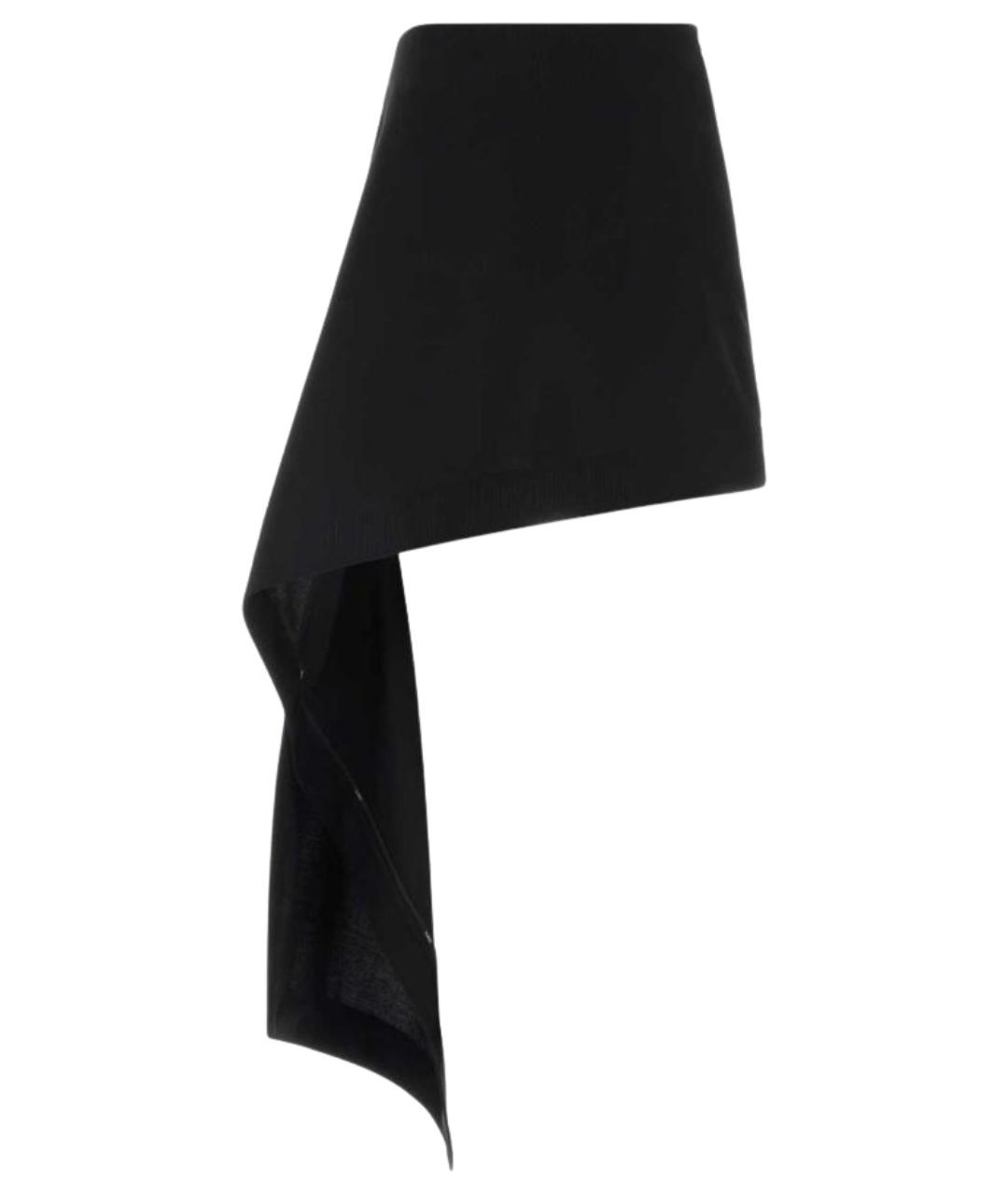 LOEWE Черная шерстяная юбка мини, фото 1