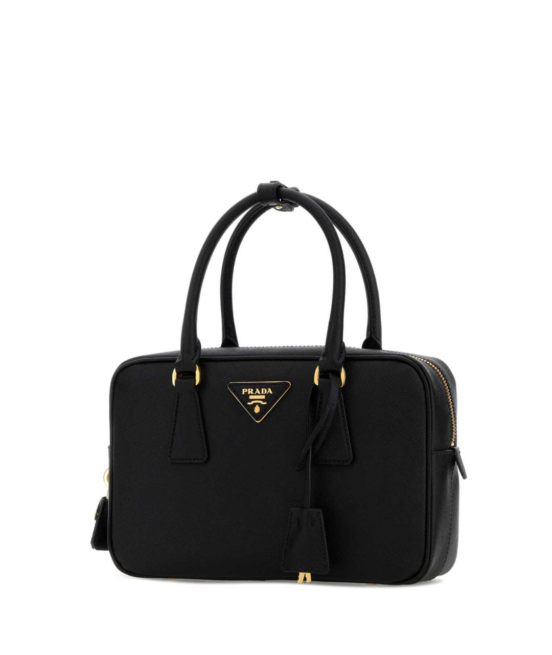 PRADA Черная кожаная сумка тоут, фото 2