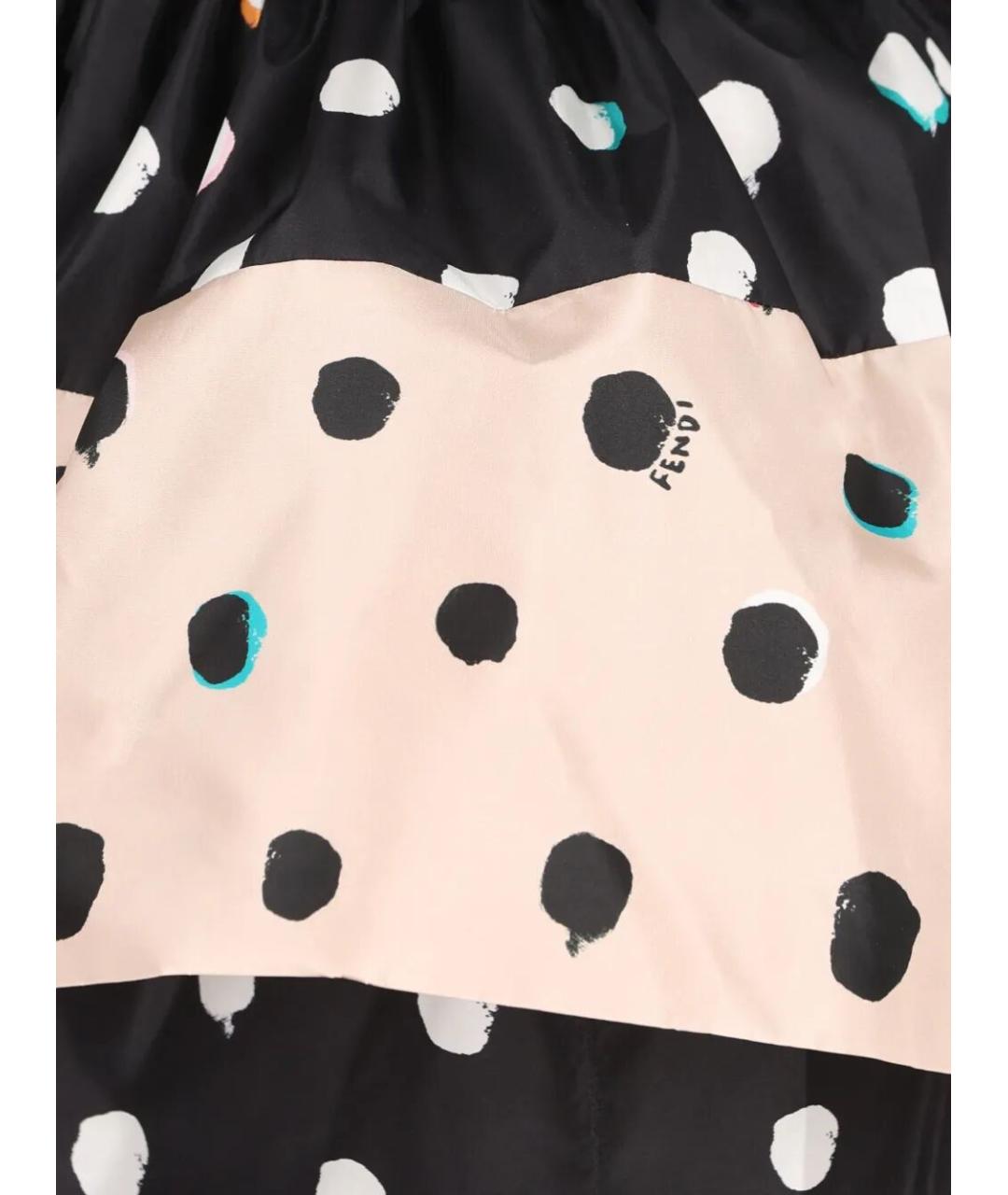 FENDI Черное полиамидовое вечернее платье, фото 3