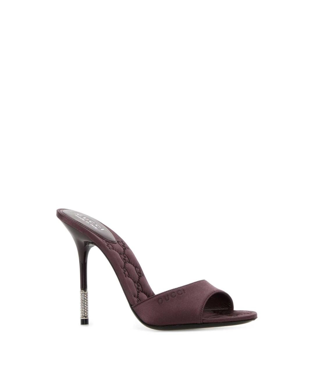 GUCCI Фиолетовые кожаные мюли, фото 2