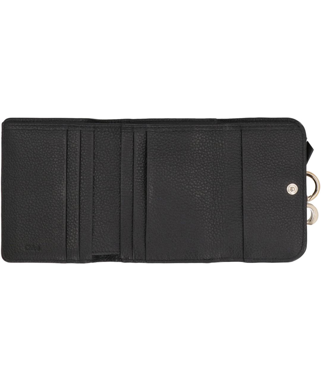 CHLOE Черный кожаный кошелек, фото 4