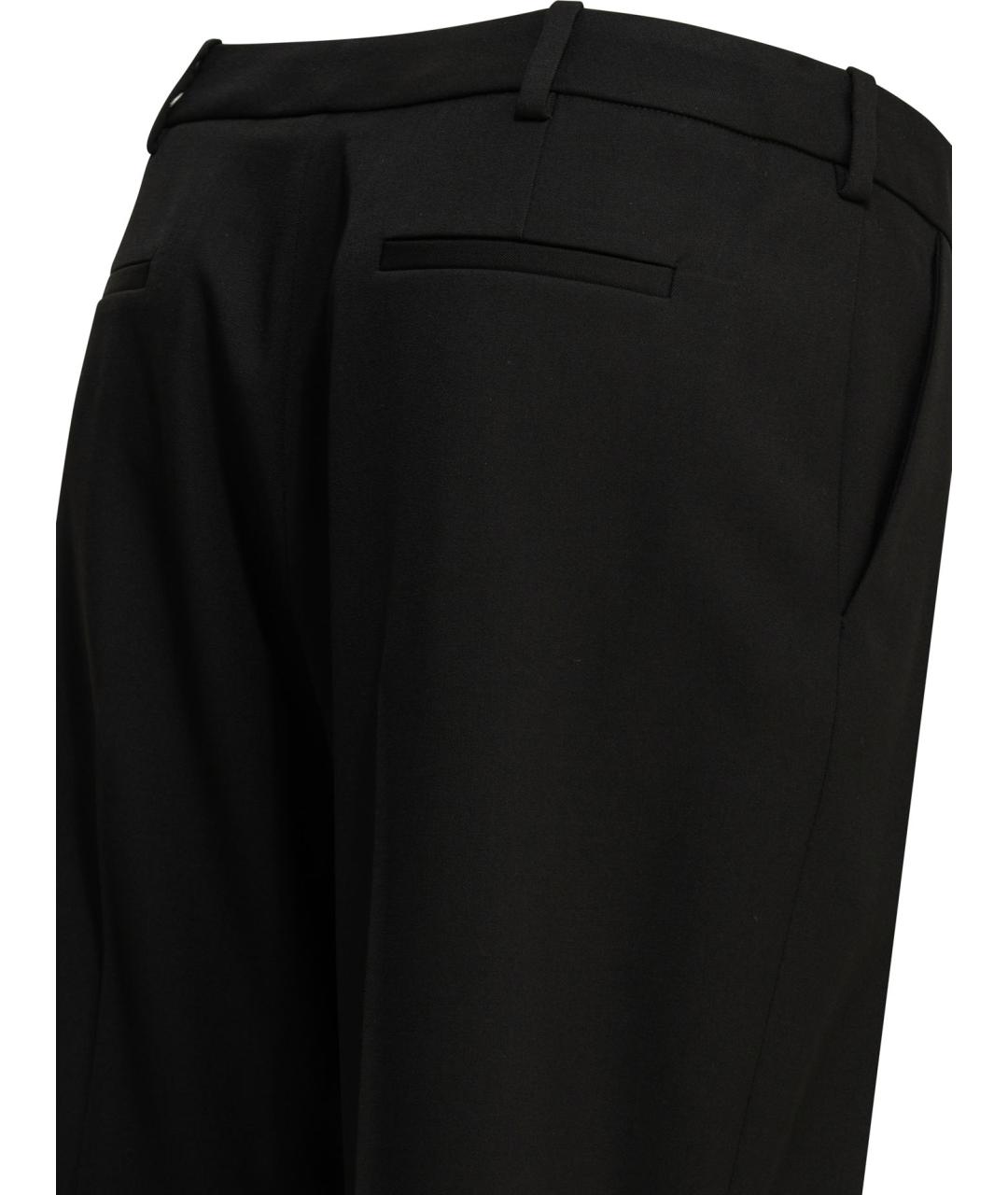 BALENCIAGA Черные шерстяные прямые брюки, фото 4