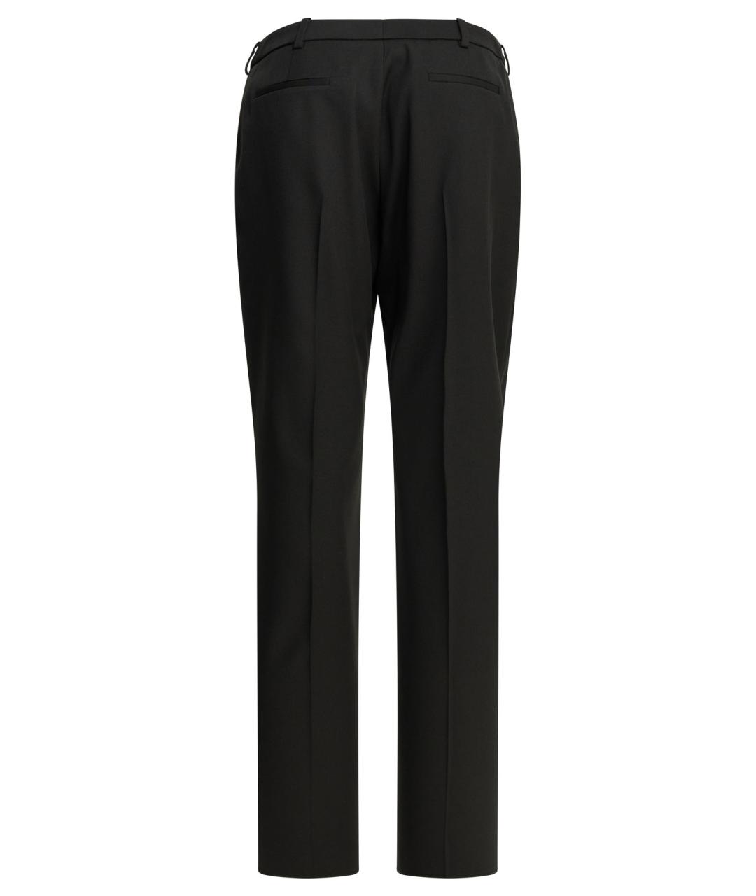 BALENCIAGA Черные шерстяные прямые брюки, фото 2