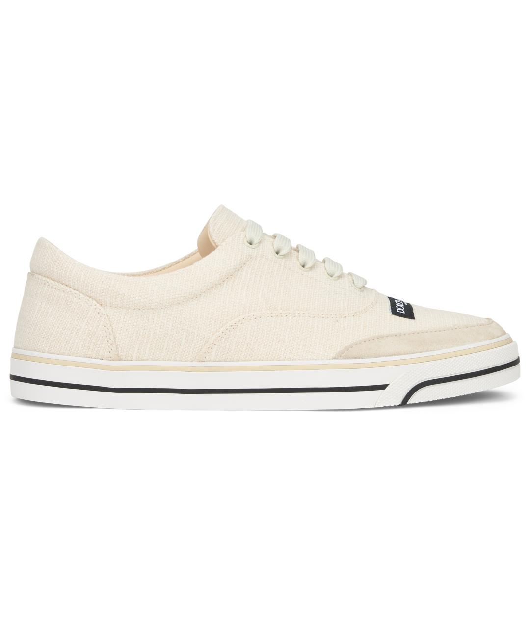 DOLCE&GABBANA Белые низкие кроссовки / кеды, фото 2