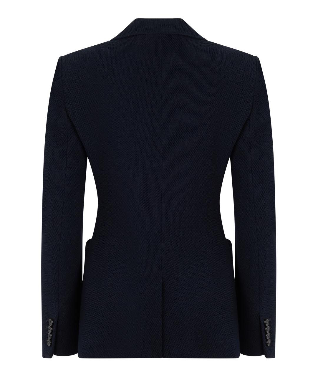 MAX MARA Синий шерстяной жакет/пиджак, фото 2