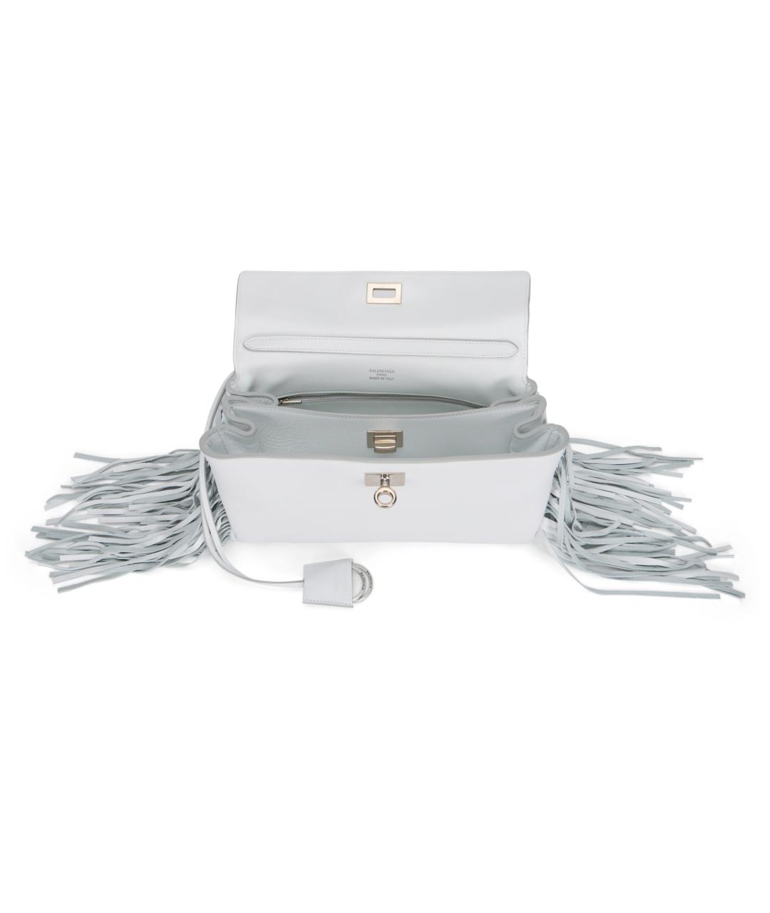 BALENCIAGA Серая кожаная сумка тоут, фото 5