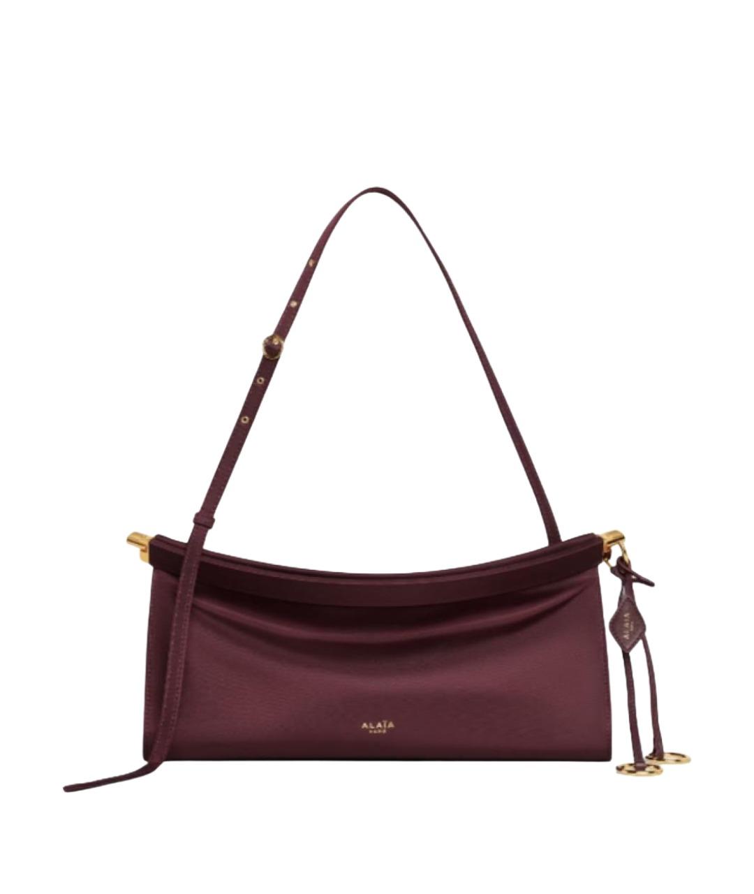 ALAIA Бордовая синтетическая сумка через плечо, фото 1