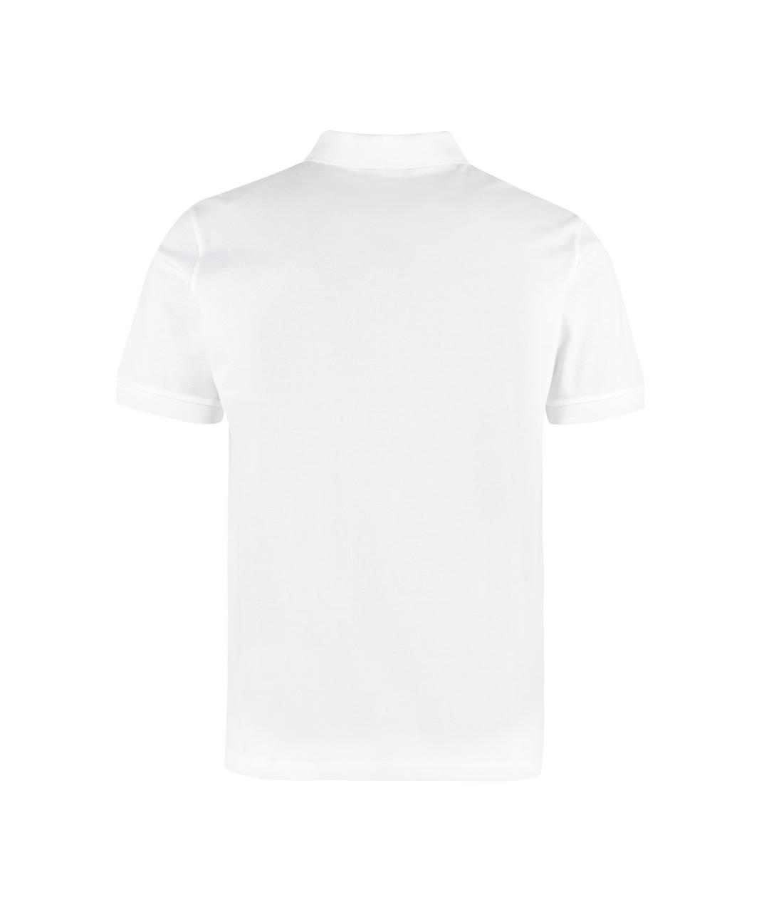 PRADA Белое хлопковое поло с коротким рукавом, фото 2