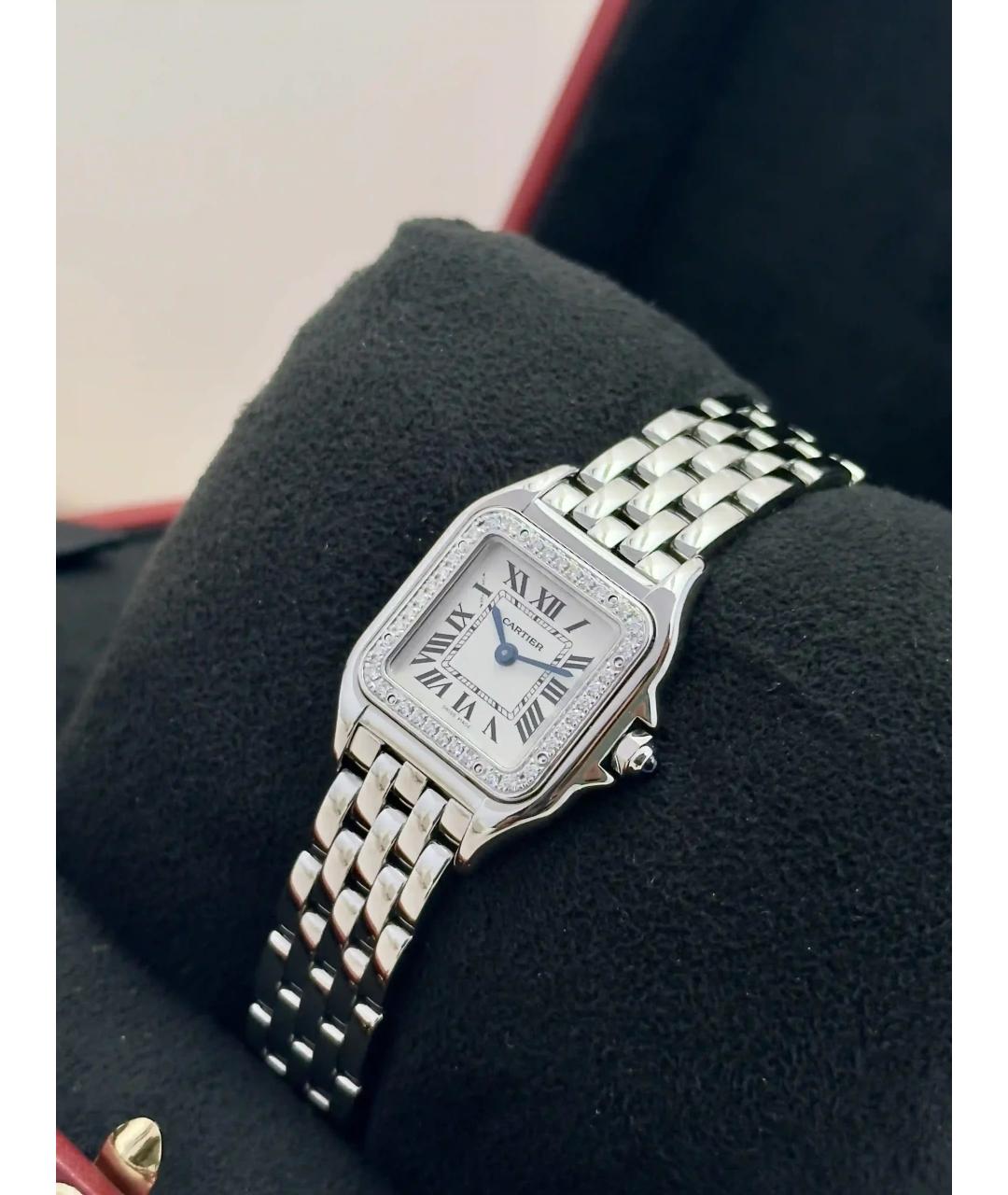 CARTIER Белые металлические часы, фото 3