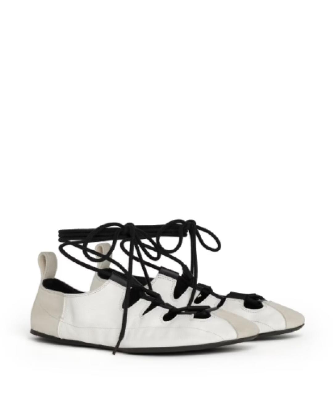 ALAIA Белые кожаные балетки, фото 2