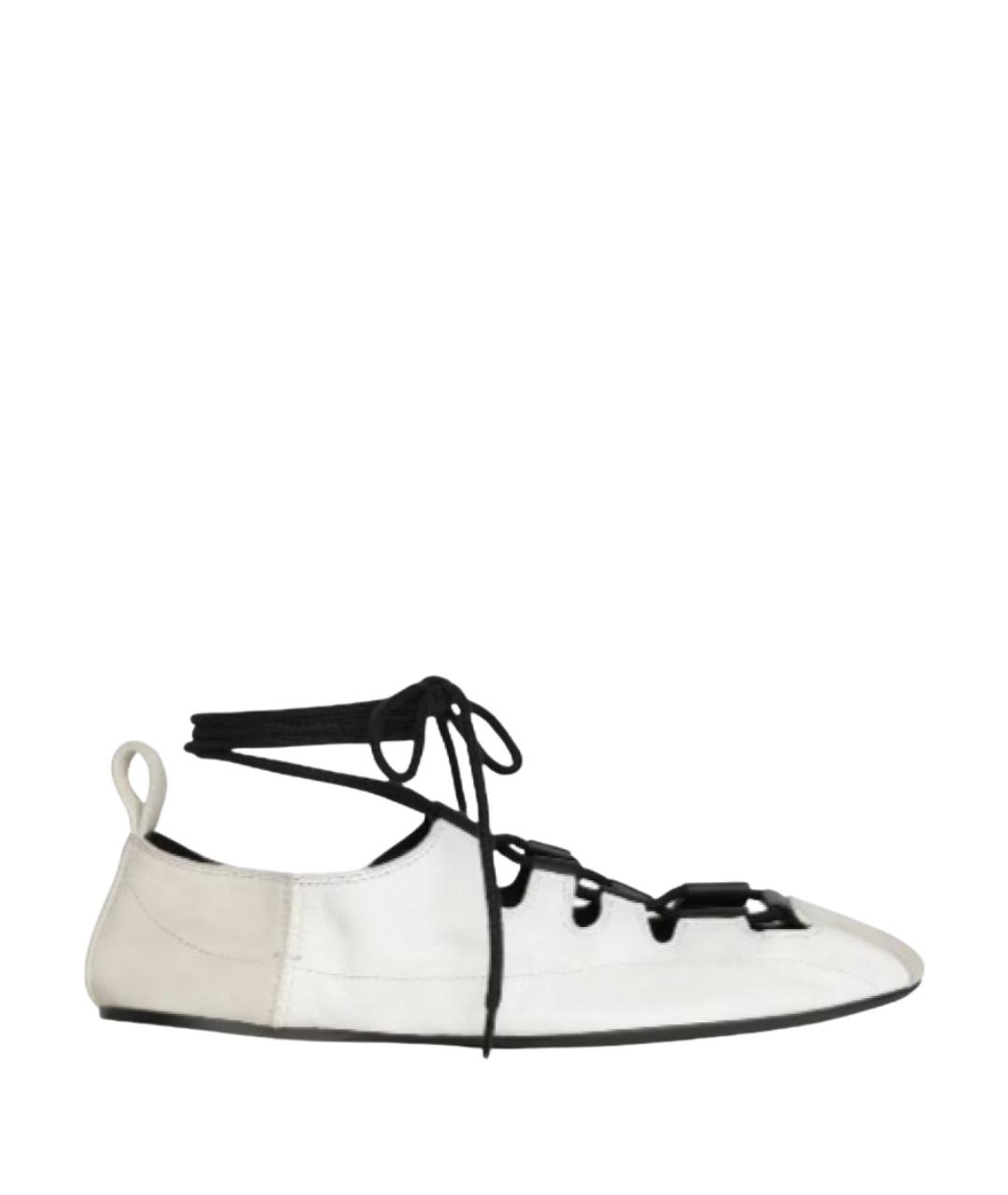 ALAIA Белые кожаные балетки, фото 1