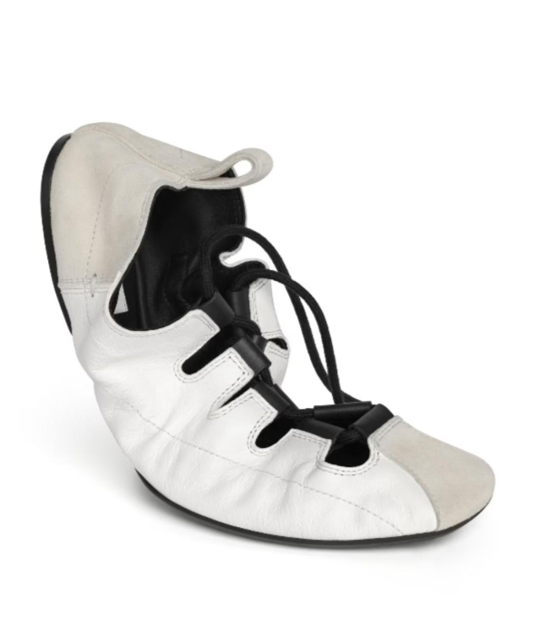 ALAIA Белые кожаные балетки, фото 3