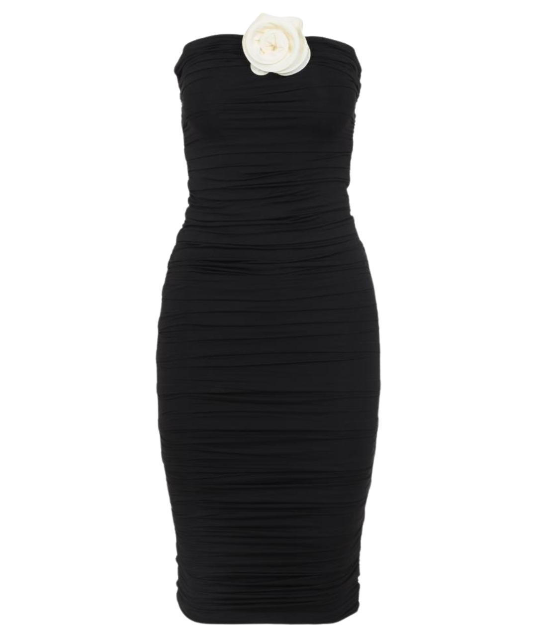 LA REVECHE Черное полиамидовое коктейльное платье, фото 1