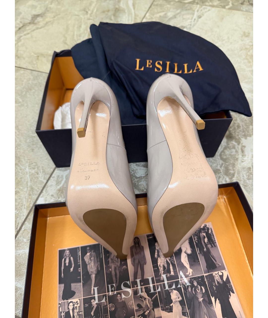 LE SILLA Серые туфли из лакированной кожи, фото 2