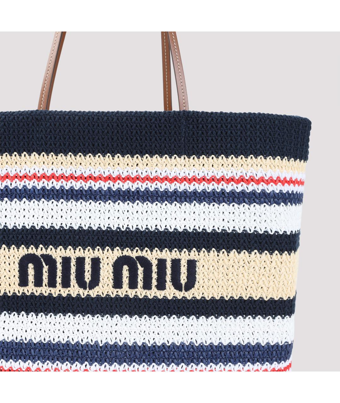 MIU MIU Синтетическая сумка тоут, фото 3