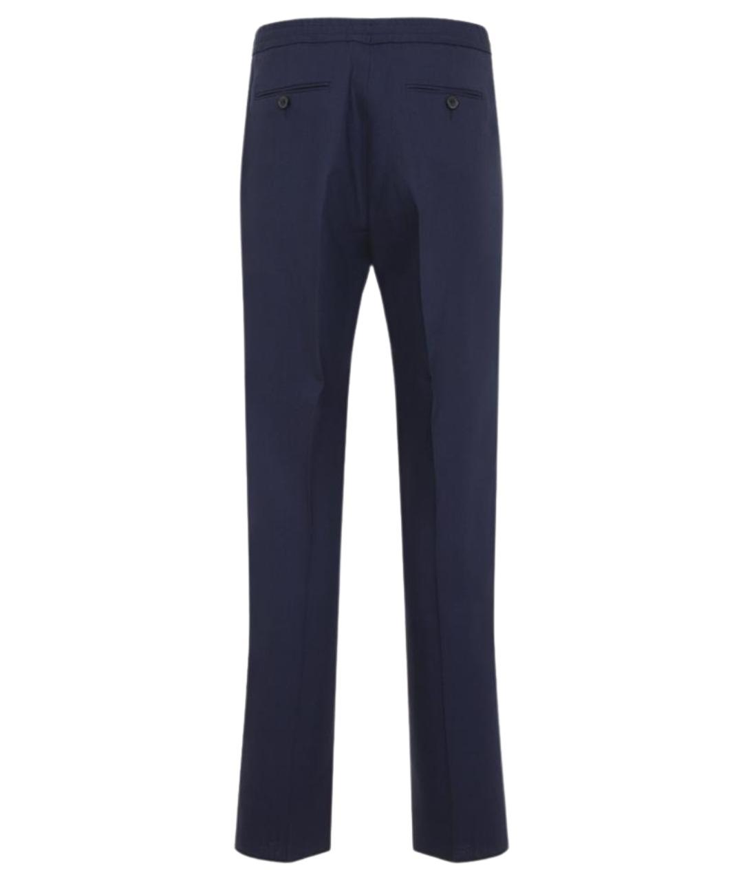 ZEGNA Синие льняные повседневные брюки, фото 2