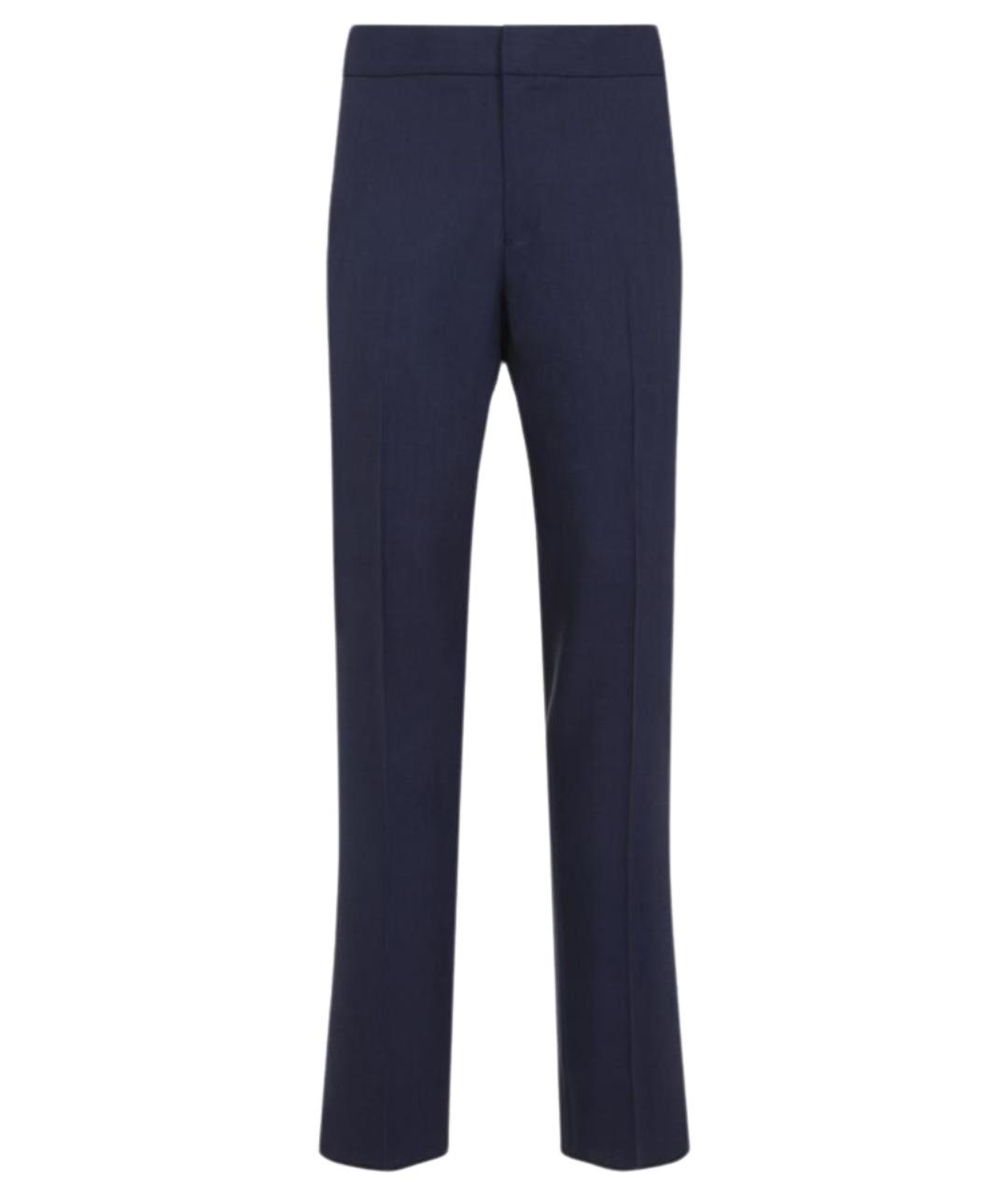 ZEGNA Синие льняные повседневные брюки, фото 1