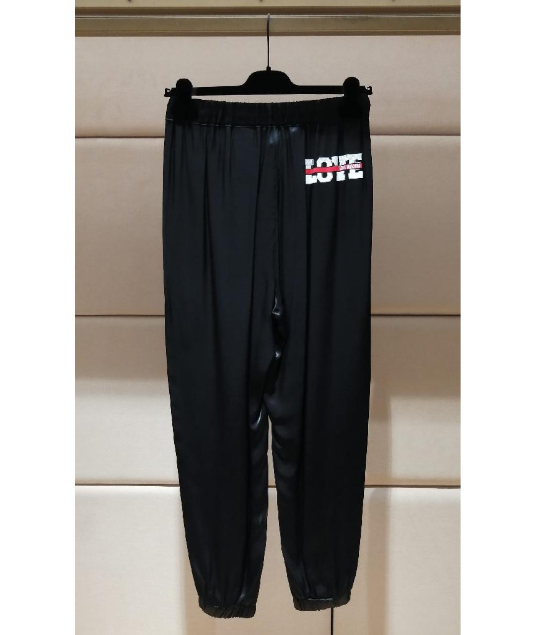 LOVE MOSCHINO Черный вискозный костюм с брюками, фото 4