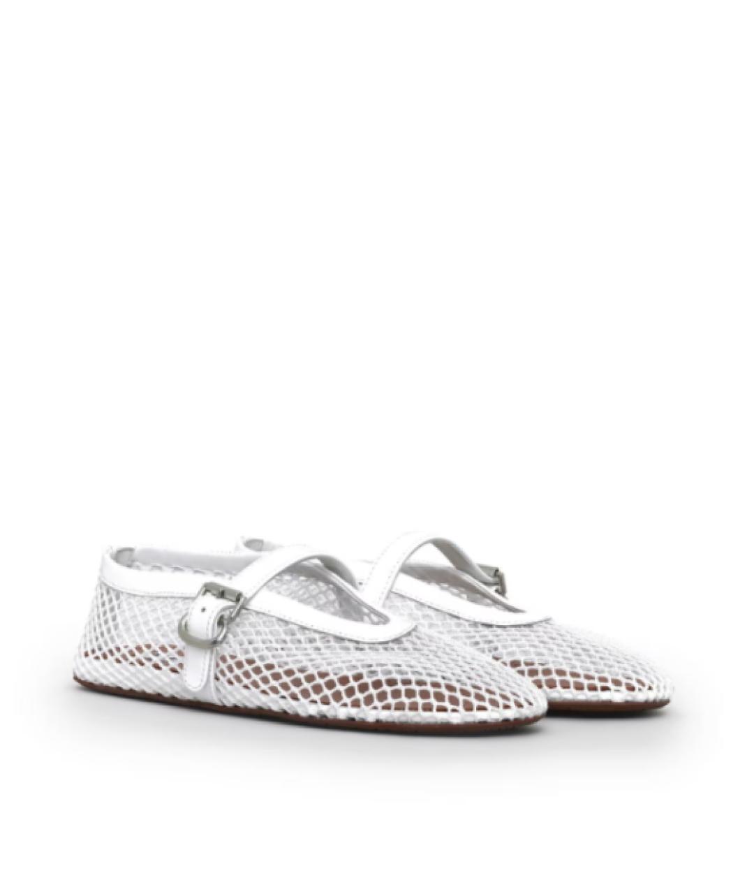 ALAIA Белые кожаные балетки, фото 2