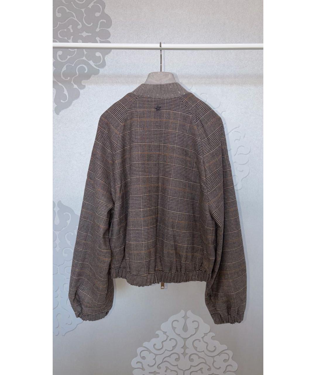 LORENA ANTONIAZZI Коричневая шерстяная куртка, фото 2