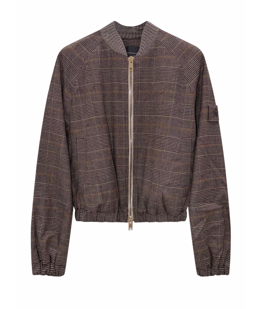 LORENA ANTONIAZZI Коричневая шерстяная куртка, фото 1