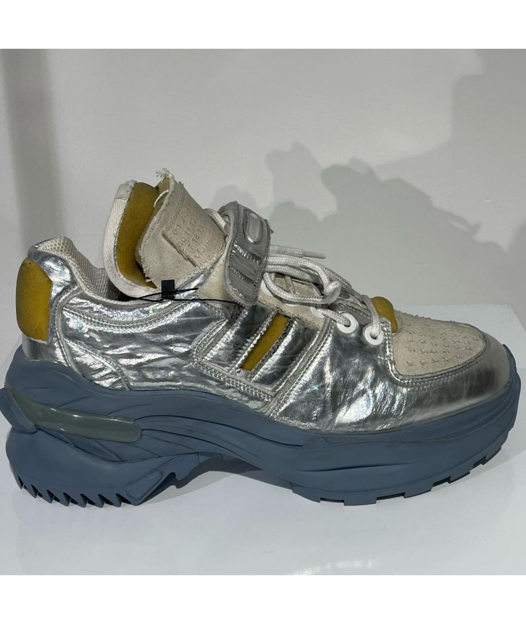 MAISON MARGIELA Серебряные высокие кроссовки / кеды, фото 9