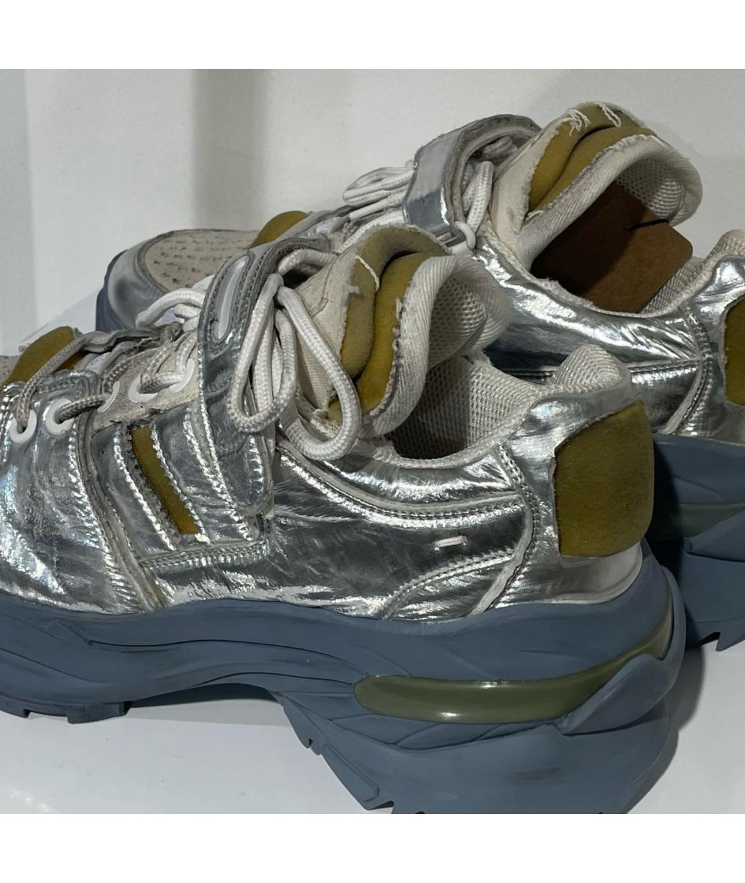 MAISON MARGIELA Серебряные высокие кроссовки / кеды, фото 7