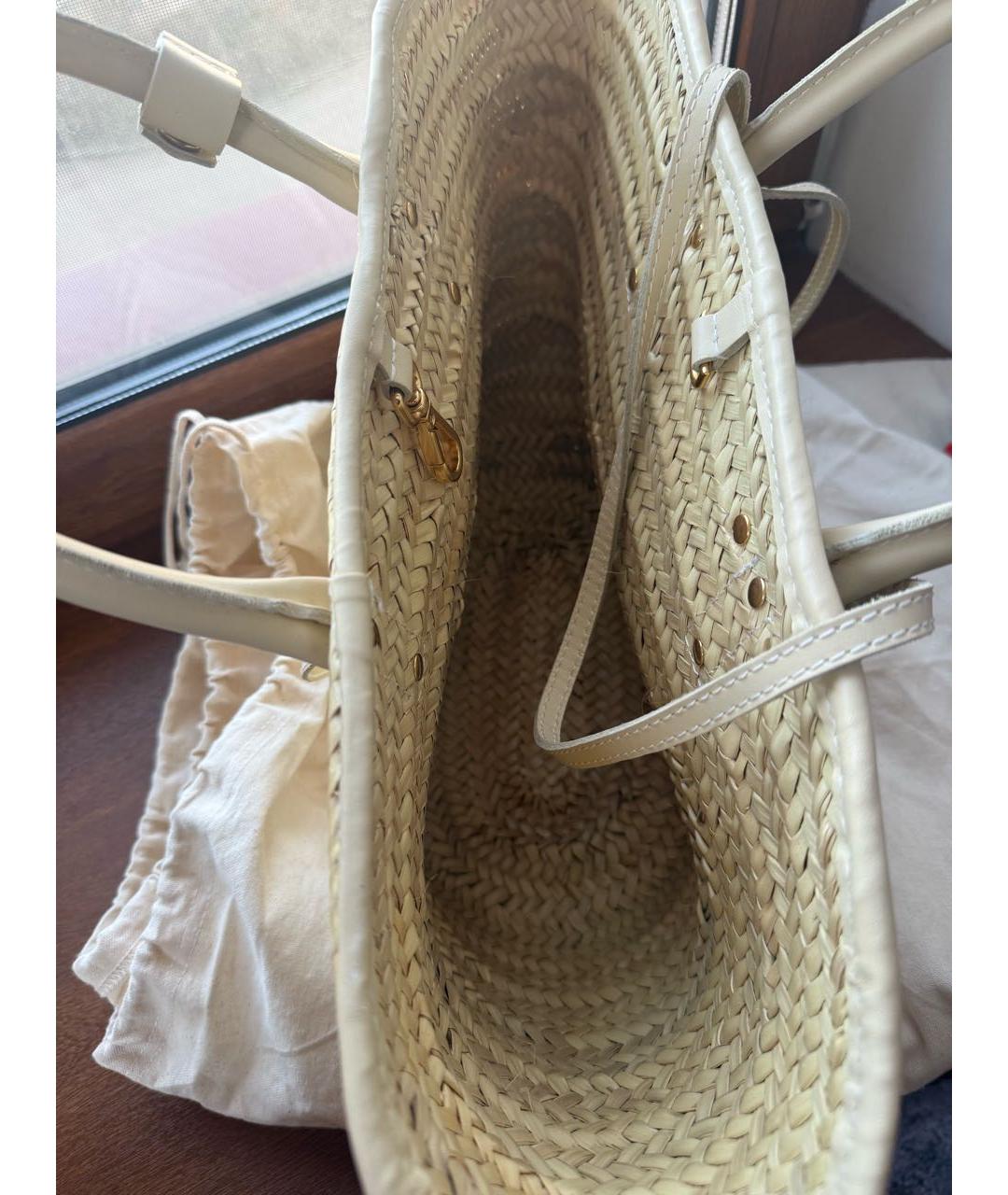 JACQUEMUS Бежевая пляжная сумка, фото 4