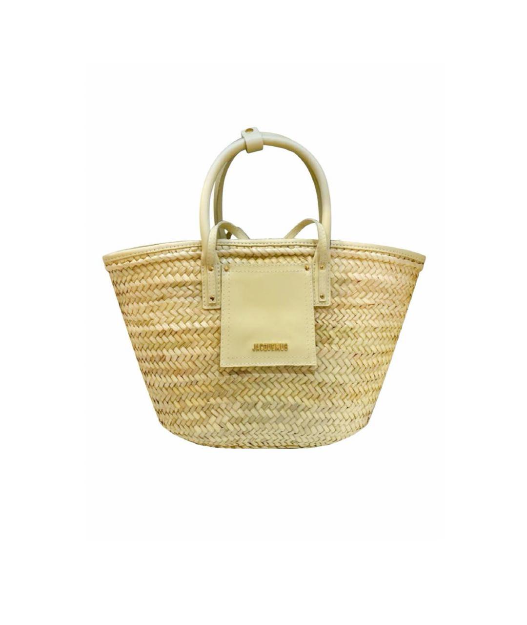 JACQUEMUS Бежевая пляжная сумка, фото 5