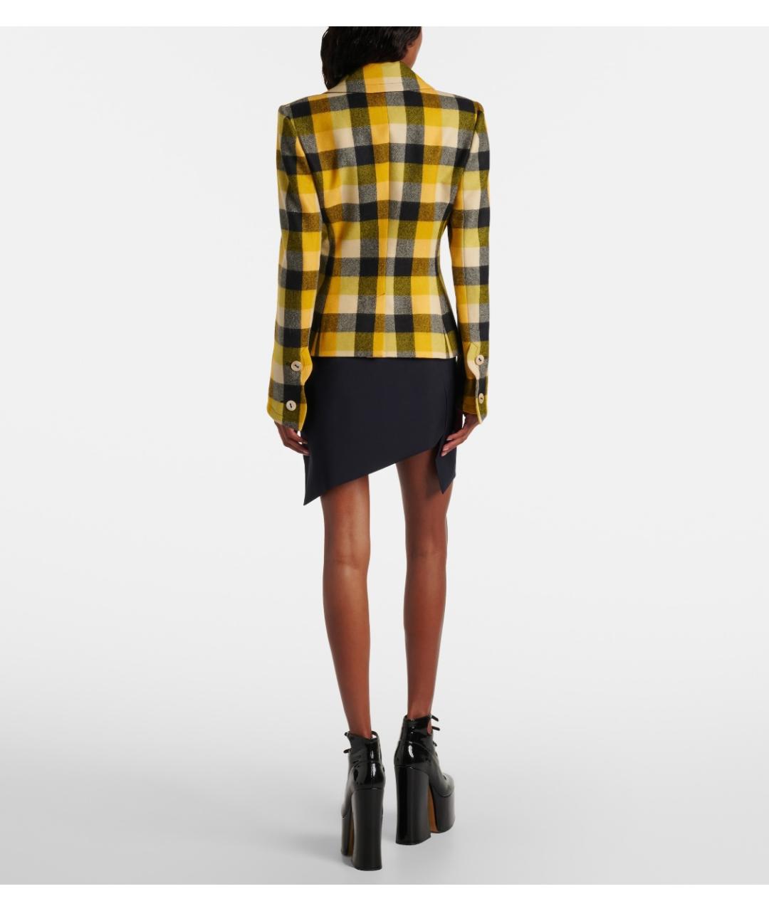 VIVIENNE WESTWOOD Желтый шерстяной жакет/пиджак, фото 3