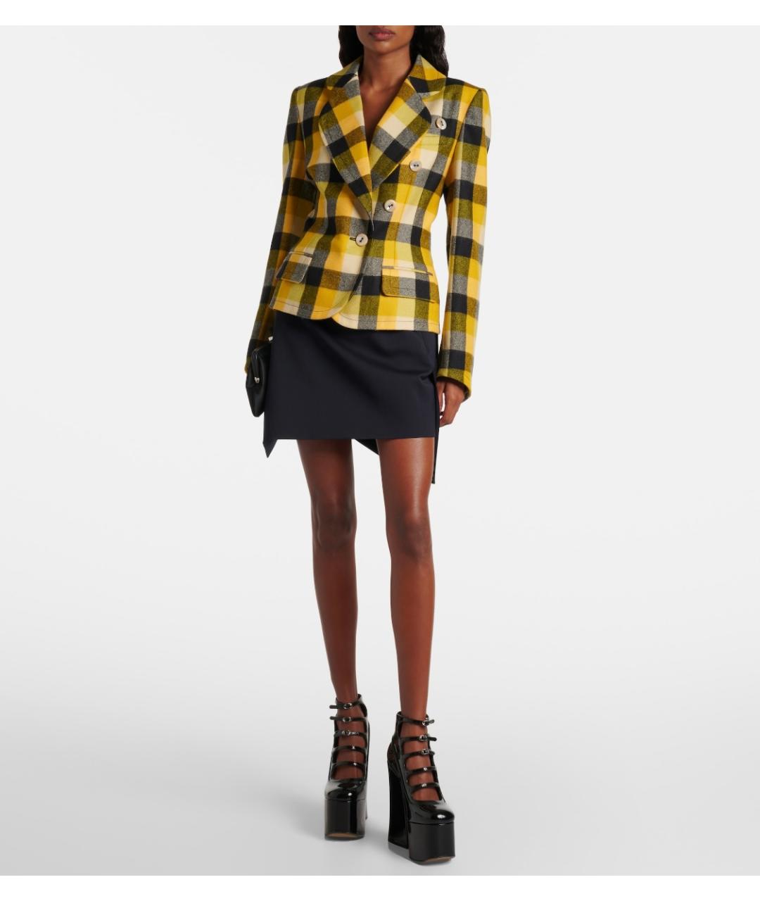 VIVIENNE WESTWOOD Желтый шерстяной жакет/пиджак, фото 2