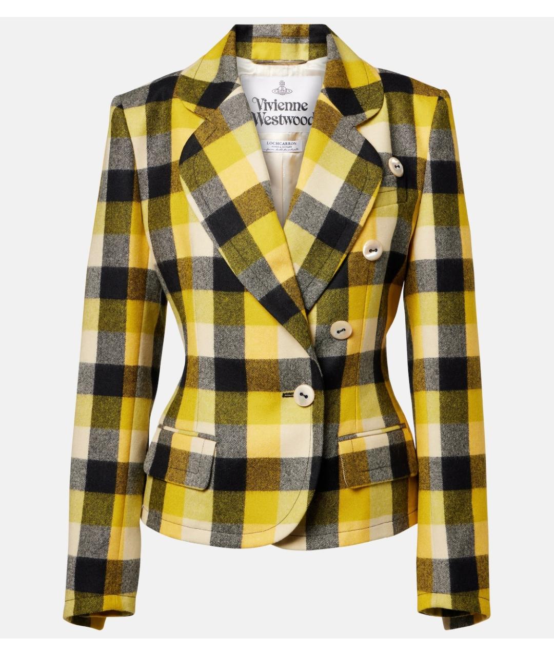 VIVIENNE WESTWOOD Желтый шерстяной жакет/пиджак, фото 6