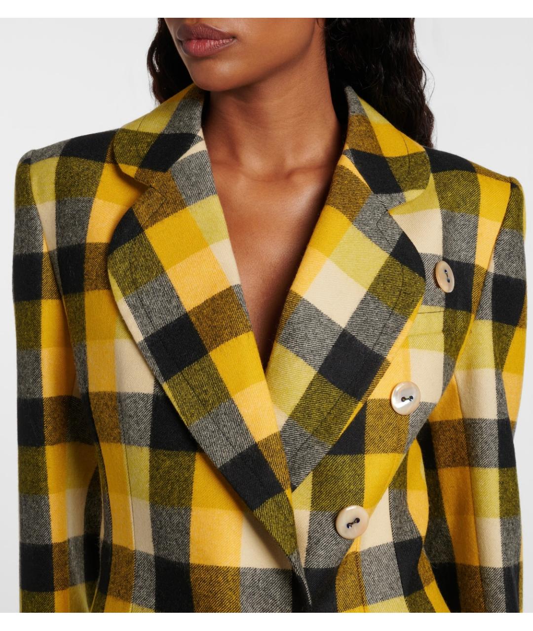 VIVIENNE WESTWOOD Желтый шерстяной жакет/пиджак, фото 4