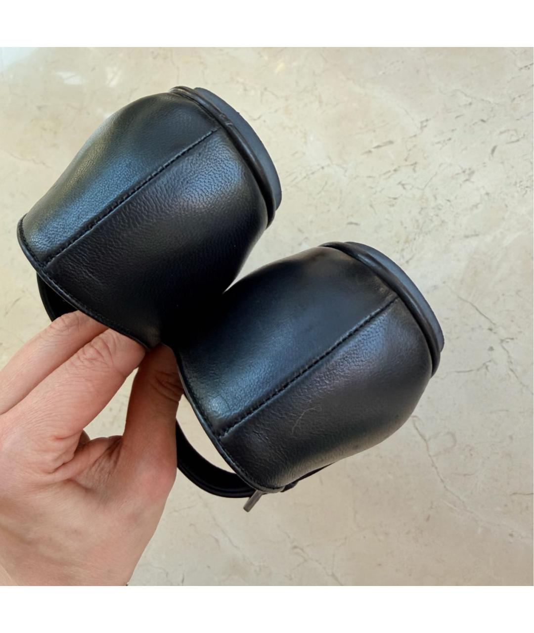 THE ROW Черные кожаные балетки, фото 5