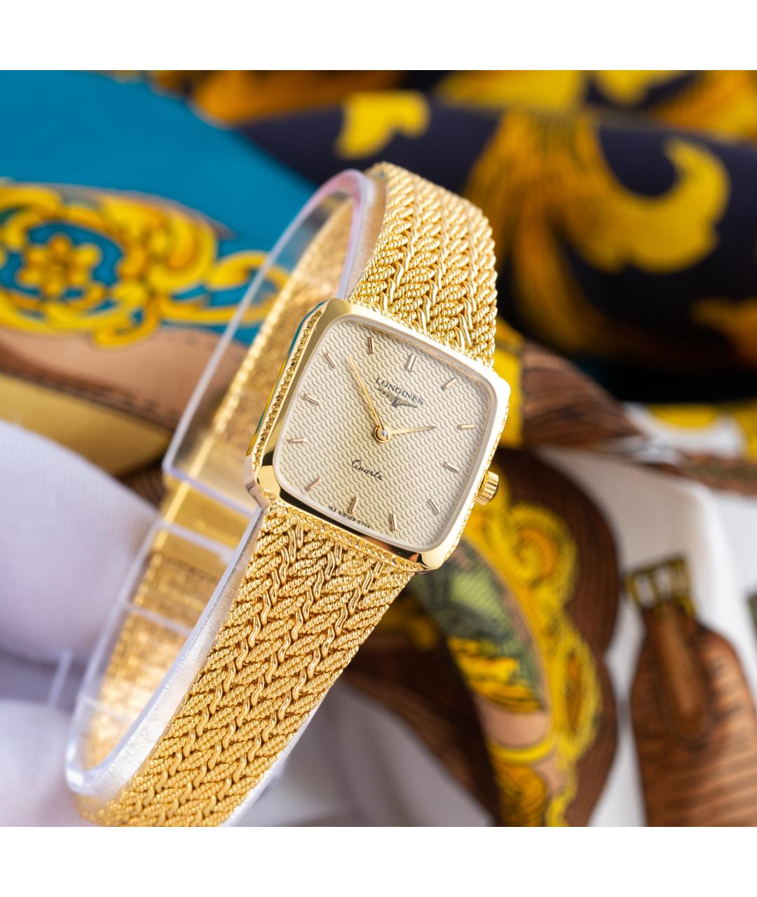 LONGINES Золотые позолоченные часы, фото 9