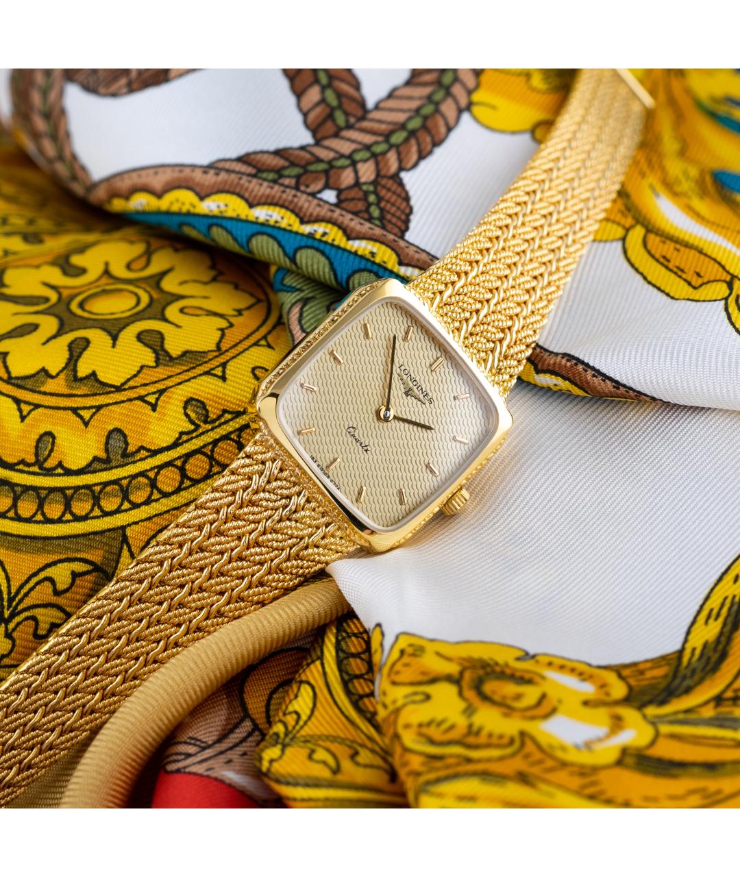 LONGINES Золотые позолоченные часы, фото 3