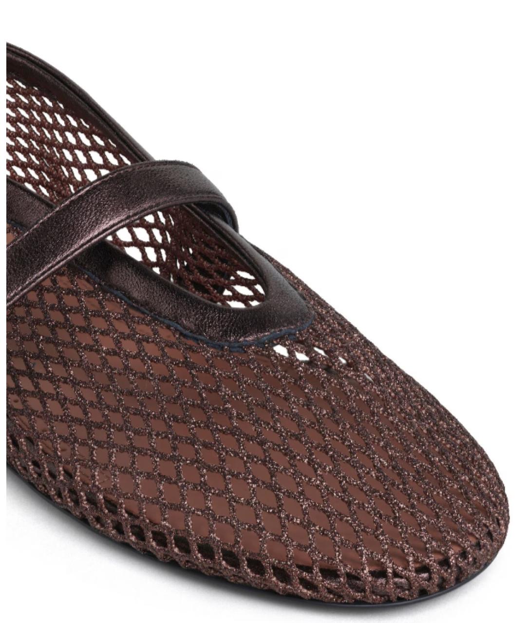 ALAIA Коричневые текстильные балетки, фото 3