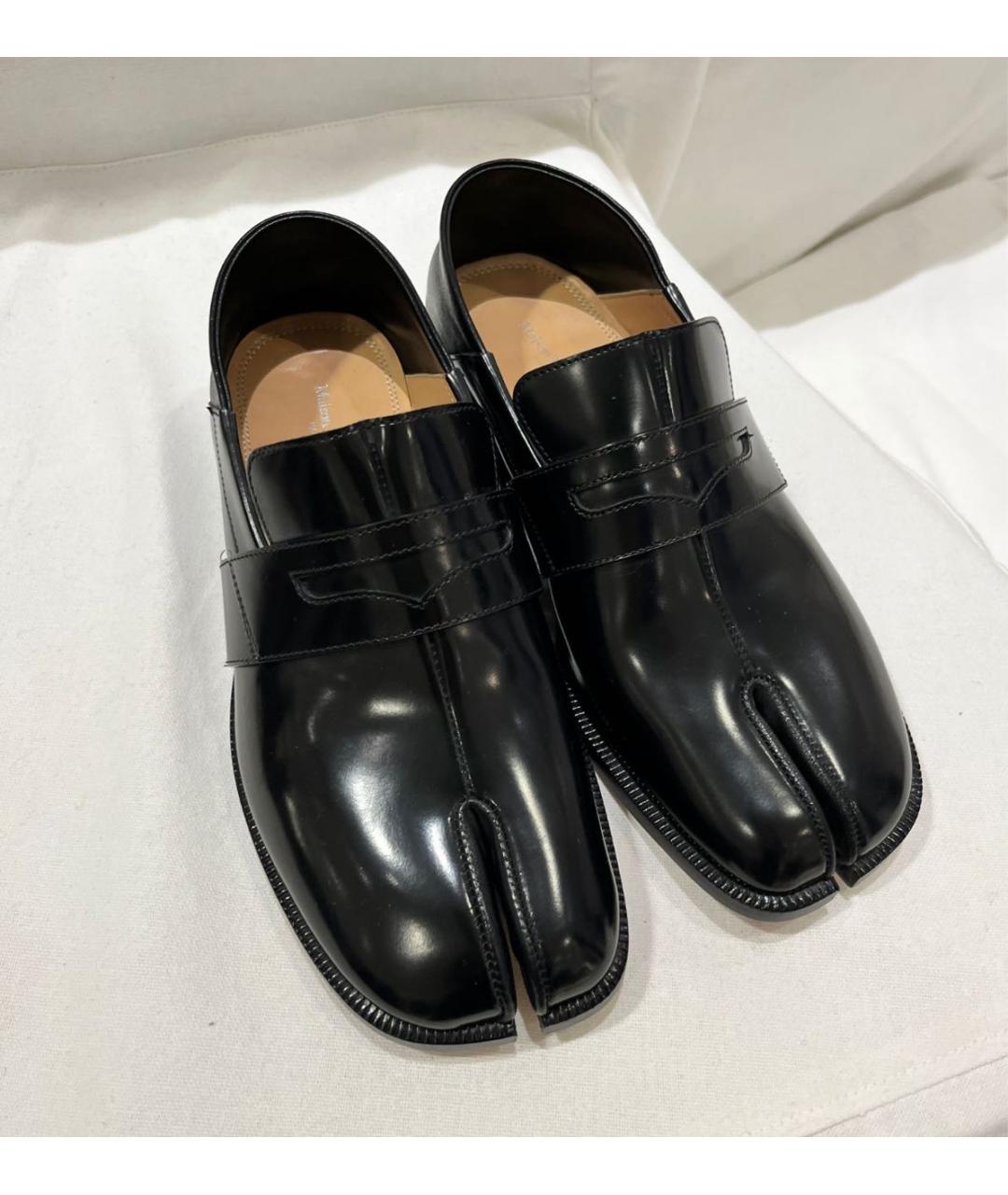 MAISON MARGIELA Черные кожаные лоферы, фото 4