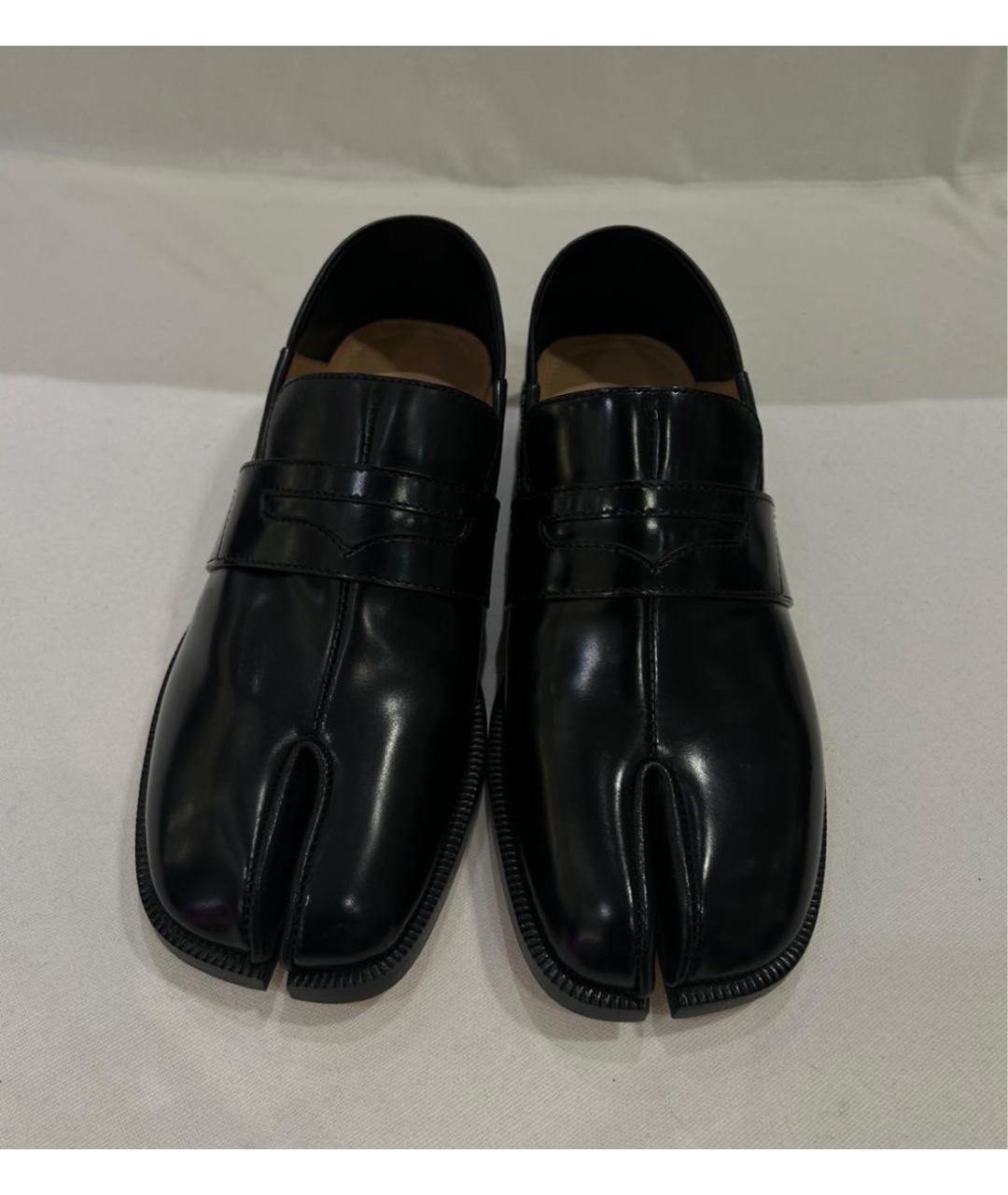 MAISON MARGIELA Черные кожаные лоферы, фото 3