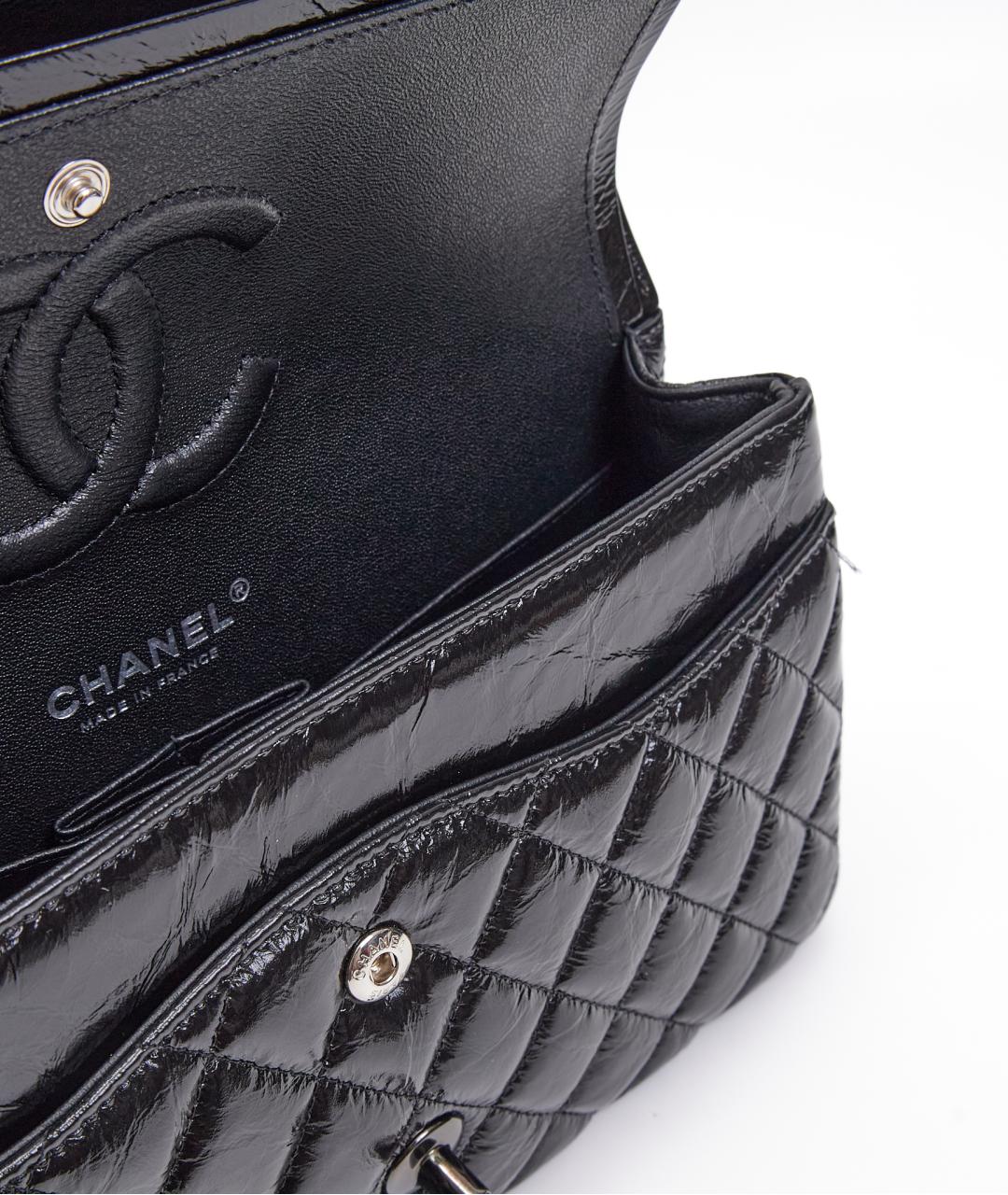 CHANEL Черная кожаная сумка через плечо, фото 7