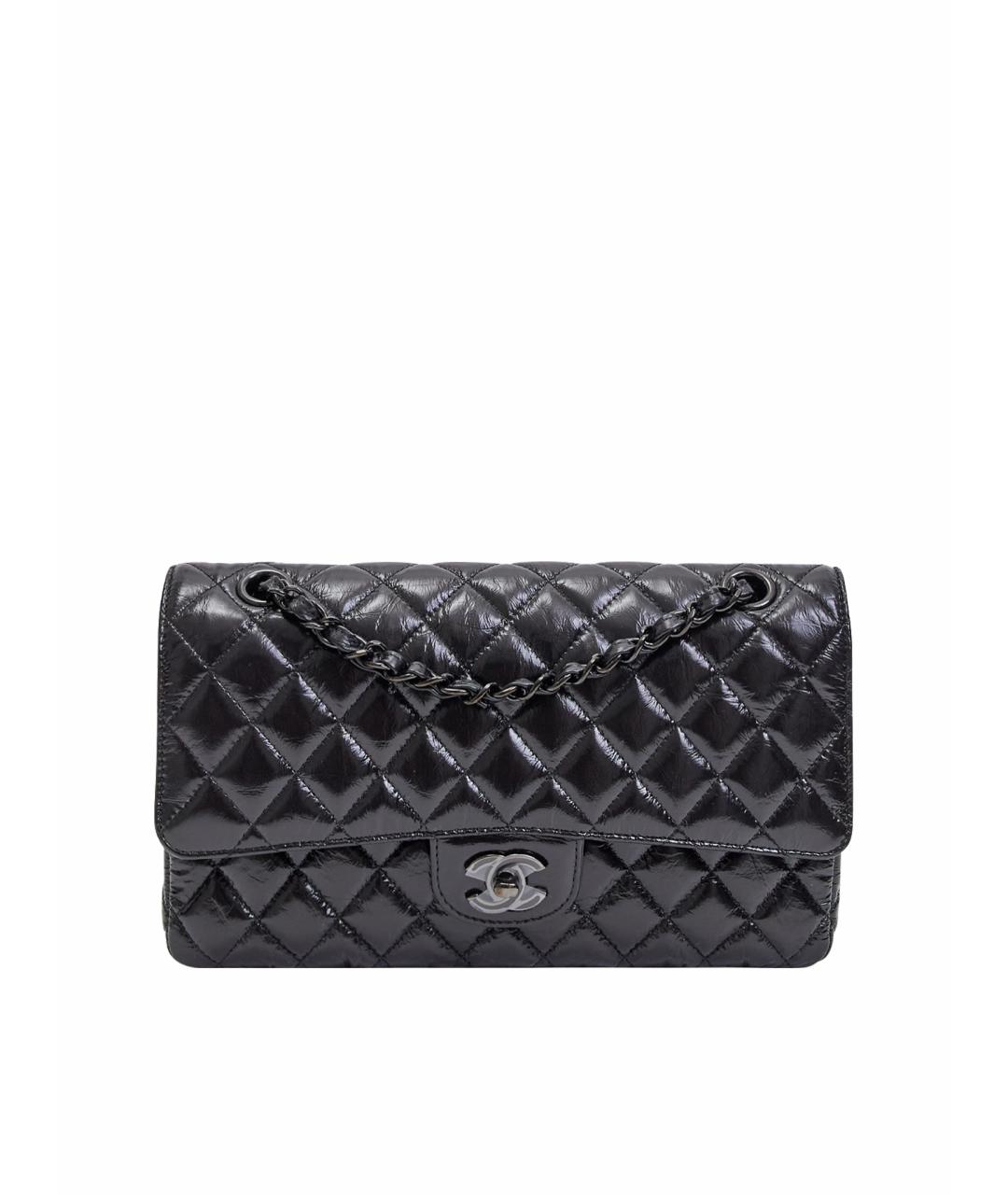 CHANEL Черная кожаная сумка через плечо, фото 1