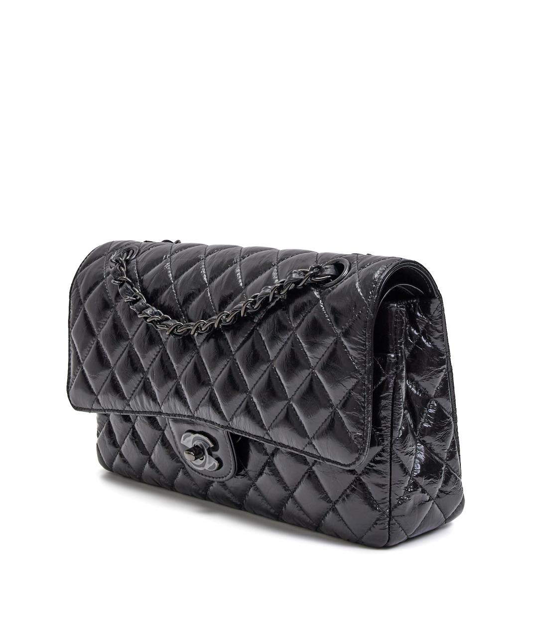 CHANEL Черная кожаная сумка через плечо, фото 2