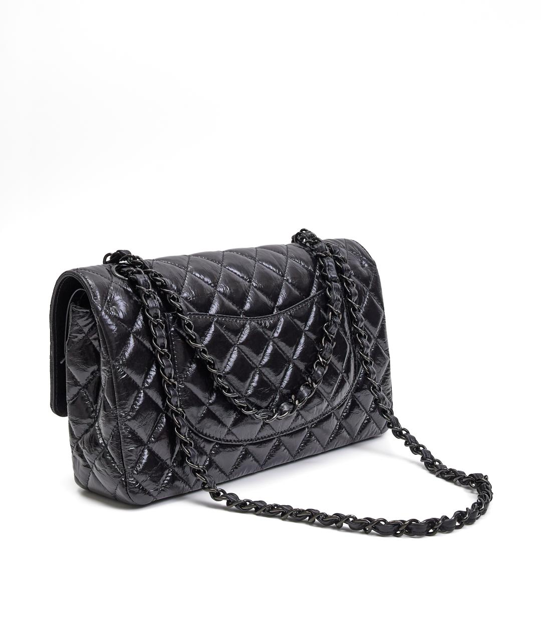 CHANEL Черная кожаная сумка через плечо, фото 3